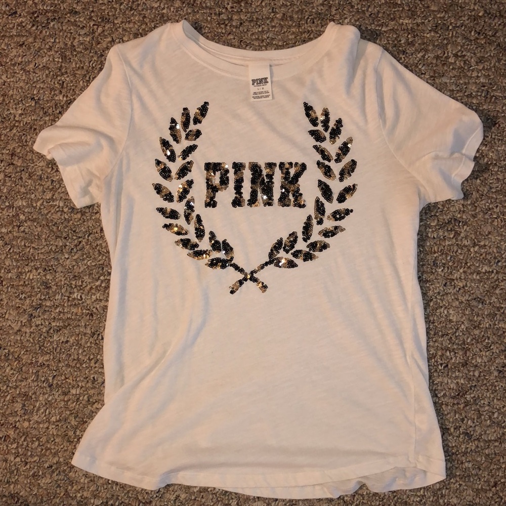 PINK VS Cheetah Sequin Shirt
